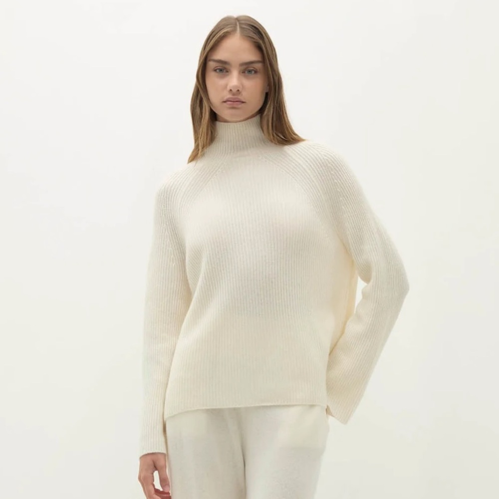 Naked Cashmere Cora Mockneck 100% Cashmere Sweater Size Xs-M
